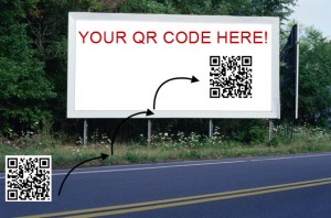 QR code on a billboard