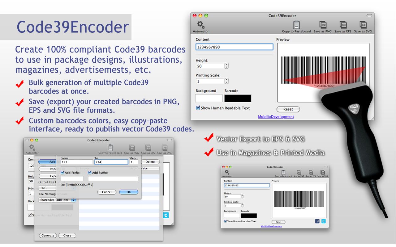 Code39Encoder Code 39 Barcode Generator