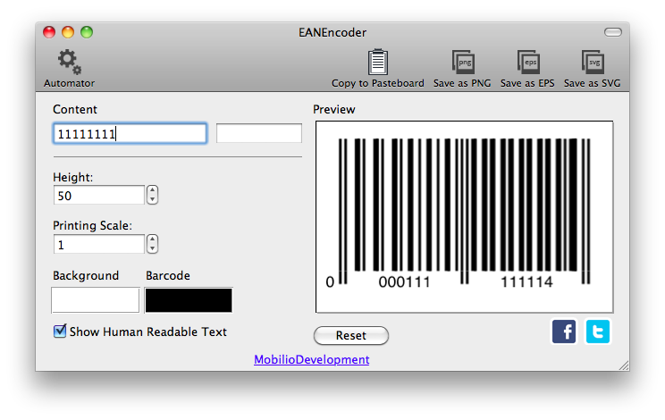 EANEncoder - EAN barcode generator