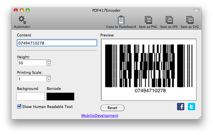 barcode pdf417 generator