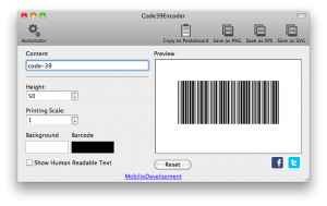 removing the readable part for humans from code 39 barcode