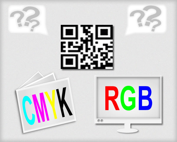 QR codes - RGB or CMYK