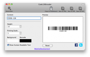 changing the height of code 128 barcode