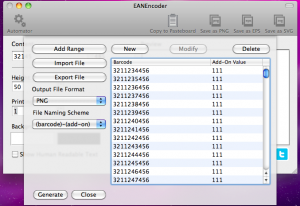 ean generating barcodes