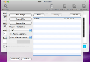 pdf417 automator