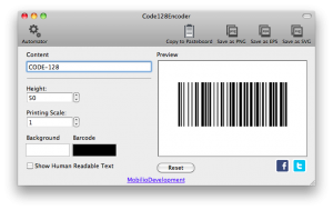 removing the readable part for humans from code 128 barcode