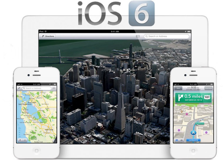 Apple maps in iOS 6
