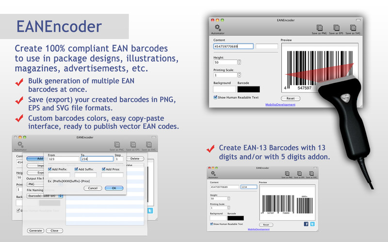 EAN barcode generator