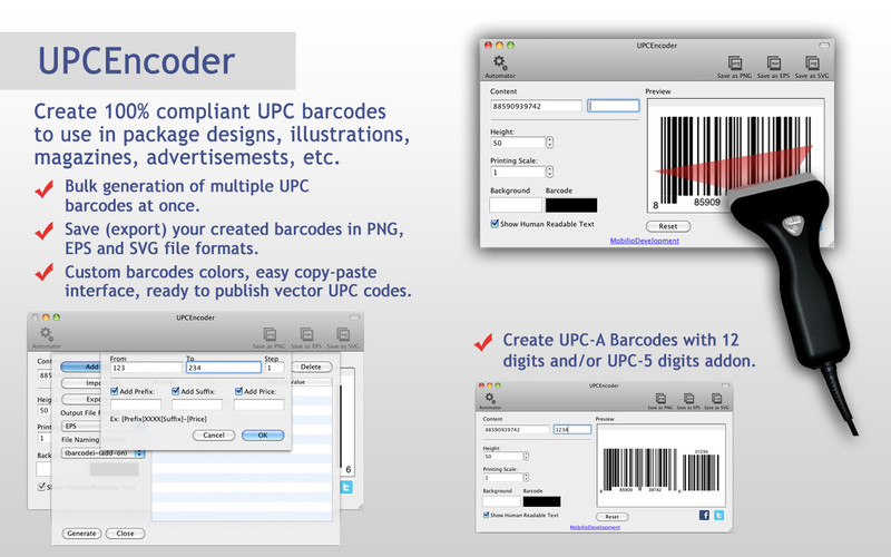 UPC barcode generator